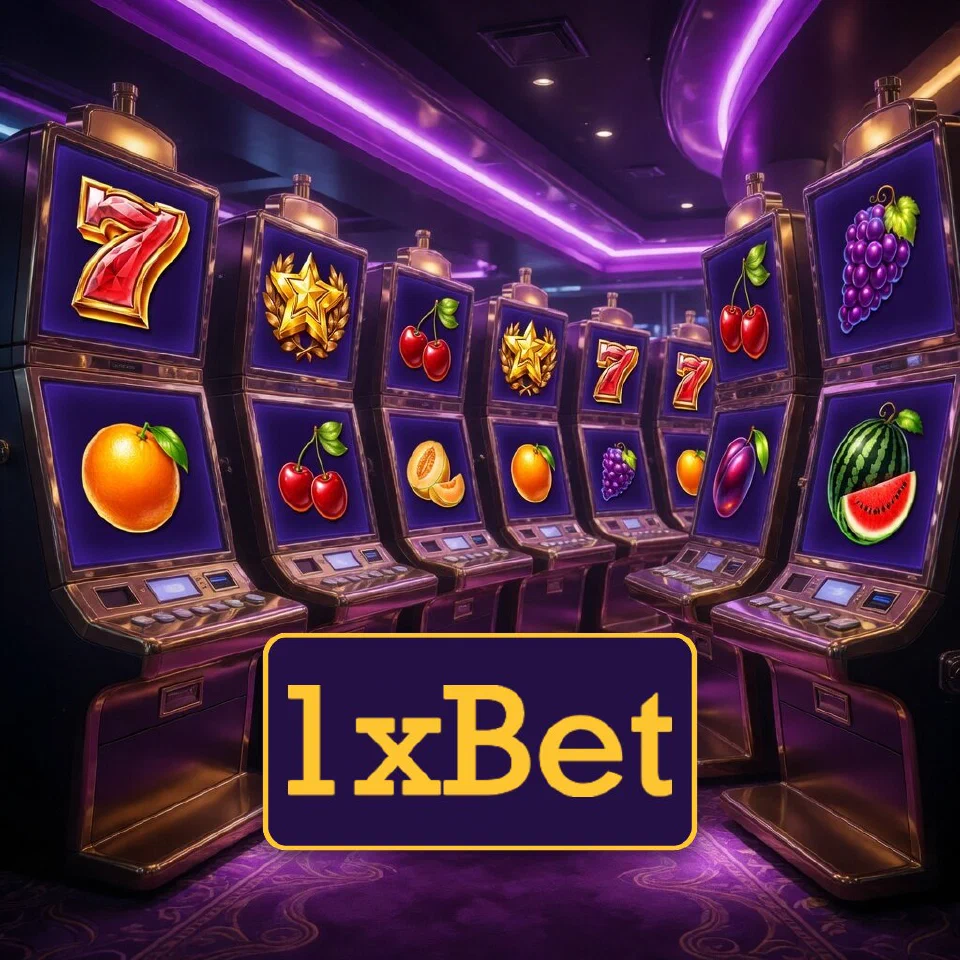 1xBet logo with cherries, grapes and a lucky seven