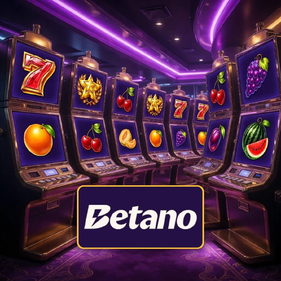 Betano logo over a row of Hit Hot Fruit symbols